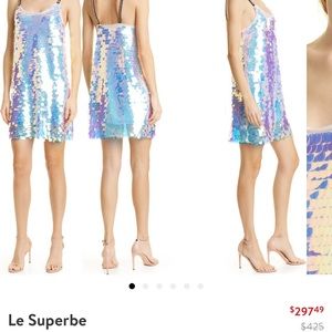 Iridescent Mini Dress SAKS FIFTH AVE